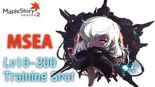 MapleSEA Lv10 to Lv200 Training Spot [upl. by Anial358]