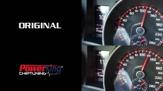 VW Golf 6 GTD DSG 200cv Rimappatura centralina STAGE 1  0130kmh FAST by PowerKing Chiptuning [upl. by Froma]