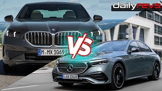 BMW 530e vs MercedesBenz E 300e  Dynamic Footage  Design Comparison [upl. by Cuttie]