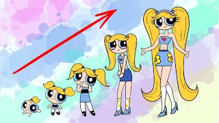 The Powerpuff Girls Bubbles GROWING UP EVOLUTION 👍EasyLittleDrawings [upl. by Rumery638]