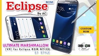 Eclipse ROM N7100  Marshmallow Style  S7 amp Note 5 Style [upl. by Territus]