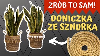 DIY Jak zrobić doniczkę ze sznurka 🌻 🧵 [upl. by Derag6]