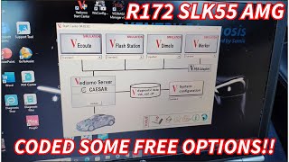 Mercedes SLK55 AMG R172  Coded some cool free options [upl. by Eeleimaj495]