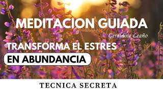 TRANSFORMA EL ESTRES EN ABUNDANCIA CON ESTA TECNICA SECRETA [upl. by Aidualk220]