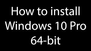 How to change Windows 10 64 bit to 32 bit  Boot  install Windows 10 [upl. by Anaitak]