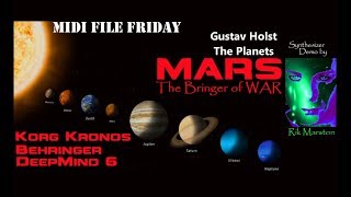 Holst Planets MARS Kronos DeepMind 6 Jupiter8 Juno106 Synthesizer Music Rik Marston [upl. by Ycniuq]