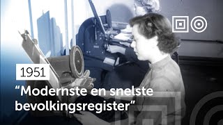 📽️ Nieuw in Haarlem mechanische bevolkingsboekhouding 1951 [upl. by Cyril]