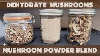 Dehydrating Mushrooms Making Mushroom Powder  Sahara Folding Dehydrator [upl. by Mcclenaghan662]