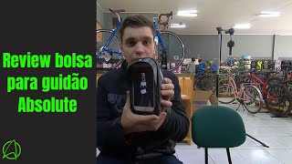 REVIEW BOLSA PARA GUIDÃO DE BICICLETA ABSOLUTE [upl. by Ayerdna]