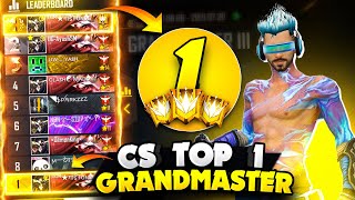 Top 1 Grandmaster in Clash Squad Ranked in just 15 Hours  Garena Free Fire [upl. by Yornek]