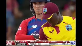 Left Arm Wizard v Our T20 Batting Superstar 🔥  Rovman Powell v Sam Curran  West Indies v England [upl. by Lidah71]