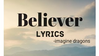 believer song lyrics songs lyrics youtubevideo viral viralsong [upl. by Haela]