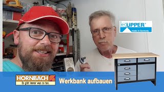 Hornbach Werkbank Küpper HammerschlagSilber  Aufbau [upl. by Lemak991]