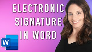 How to Create Electronic Signature in Word and Word Mobile App  Create eSignature [upl. by Mansur]