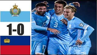 San Marino vs Liechtenstein 10 Resumen y Gol hoy  UEFA Nations League Group Stage 2024 [upl. by Ekrub68]