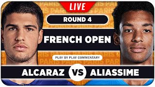 ALCARAZ vs AUGER ALIASSIME • French Open 2024 • LIVE Tennis PlaybyPlay Stream [upl. by Idolah265]