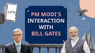 PM Modis exclusive interaction with Bill Gates [upl. by Pavier832]