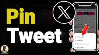 How to Pin a Tweet on X Twitter Profile  Full Guide [upl. by Nivek]