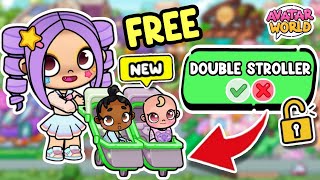 UNLOCK FREE DOUBLE STROLLER IN AVATAR WORLD 😯😍 [upl. by Lacram]