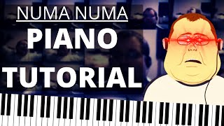 Numa Numa Piano Tutorial  Dragostea Din Tei Piano Sheet Music [upl. by Clellan]