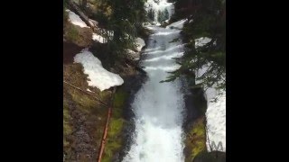 Apex Falls Hyalite Creek Trail Bozeman Montana [upl. by Tolmann]