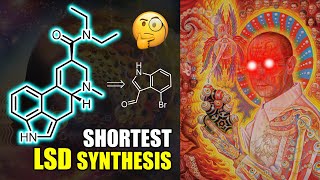 LSD Synthesis in 7 Steps Educational  Lysergic acid organic chemistry reaction mechanisms [upl. by Glory]