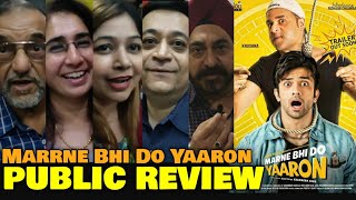 Marne Bhi do Yaaron Movie PUBLIC REVIEW  Krushna Abhishek Kashmera Shah Rishaab Chauhan [upl. by Akehsar]