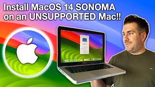 EASY GUIDE How to Install MacOS Sonoma 14 on an UNSUPPORTED MacBook iMac Mac Mini Mac in 2023 [upl. by Zonda]