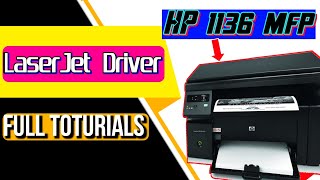 How to install scanner in HP LaserJet M1136 MFP  Full Toturial  Issues Fix Download Install Fix [upl. by Yerag]