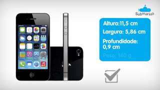 Iphone 4S Preto 8GB Apple  Submarinocombr [upl. by Hgierb]