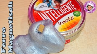 Intelligente Knete ferromagnetisch silber  die lebende Knetmasse Thinking Putty [upl. by Eojyllib]