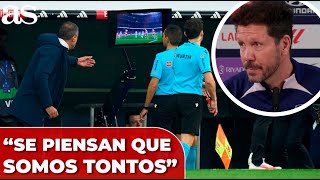 SIMEONE sobre el VAR quotSE PIENSAN QUE SOMOS TONTOSquot [upl. by Mirabella]