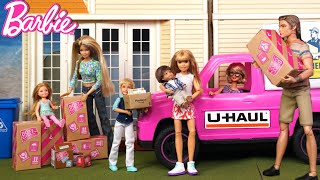 Barbie Dolls Moving Day Story New Dollhouse  Titi Toys amp Dolls [upl. by Kerred]