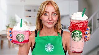 I Made EVERY Starbucks Drink into SLIME [upl. by Kcirdek]