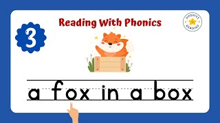 Lesson 3  Reading with Phonics for Kindergarten  Fun Phonics Lesson  phonicsreading [upl. by Ydnal]