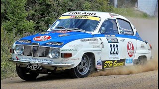 Saab 96 RallyingLahti Historic ralli 1112 8 2023 [upl. by Sihon739]