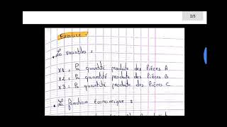 modélisation linéaire  programme linéaire exercice 4 et 5 recherche opérationnelle [upl. by Orran]