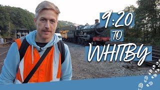 Steam Locomotive Footplate Ride to Whitby On the North Yorkshire Moors Railway [upl. by Lleval488]