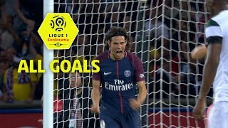 All Edinson Cavani Goals  season 201718  Ligue 1 Conforama [upl. by Emory]