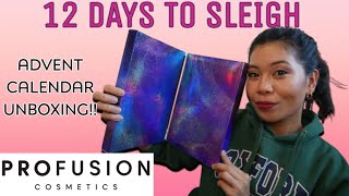 Profusion Advent Calendar 12 Days of Sleigh Unboxing  December 2021 [upl. by Murrell]