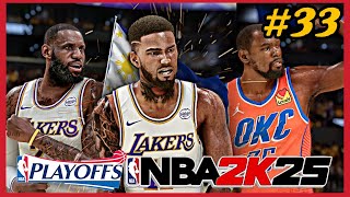 NBA 2K25 MyCareer EP33  PLAYOFFS GAME 1  NEXT GEN PC [upl. by Anairdna]