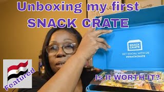 SNACK CRATE Unboxing SNACKS from AROUND THE WORLD Seasonedbeauties snackcrate egyptsnacks [upl. by Folger]