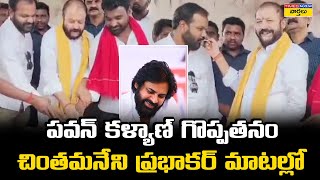 TDP MLA Chintamaneni Prabhakar great words about Deputy CM Pawan Kalyan [upl. by Haridan]