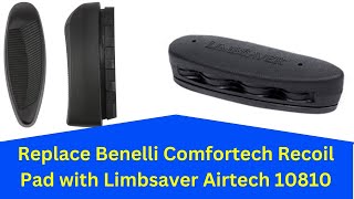 Replace Benelli Vinci Recoil Pad With Limbsaver 10810 [upl. by Eberto]