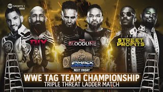 The Bloodline vs The Street Profits vs DIY 12 SmackDown Oct 4 2024 [upl. by Ahsela417]