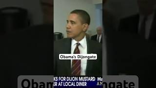 A scandal unlike any other Obama putting Dijon mustard on his burger [upl. by Anatlus]