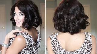 How To Glamorous Faux Curly Bob [upl. by Prudy]