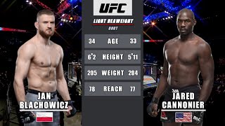 Jan Błachowicz vs Jared Cannonier Full Fight [upl. by Thetes]