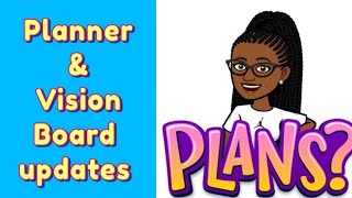 Planner amp Vision Board updates  Dabosslady76cs [upl. by Cybill]