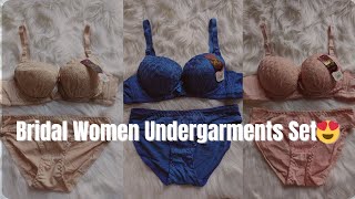 Bridal Undergarments sets😍😍 Lingerie for Your Special Day Imported sponge women undergarments🔥 [upl. by Aloysia709]